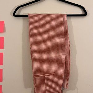 Checkered Red and White Trousers